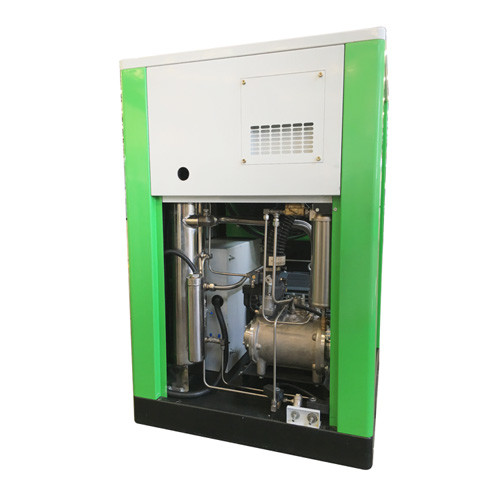 7KW Silent Oil Free Screw Compressor Water Lubricated 100% No Pollution Variable