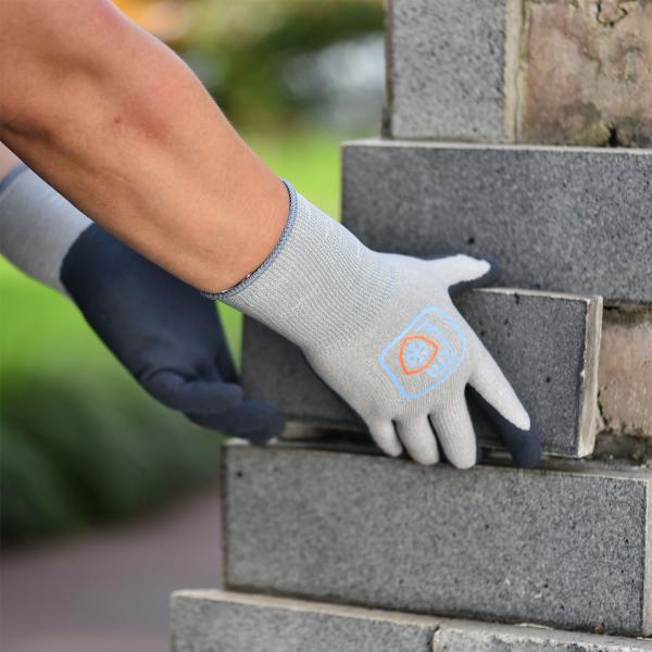 Non Slip Power Grip 7'' Safety Working Gloves 8in Latex Coated Gloves