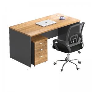 Quality Simple Solid Wood Single Staff Desk Modern Office Computer Table for Home and Learning for sale