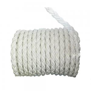 China 12 Strand Hollow Braid Polypropylene Rope  , Nylon Anchor Line Oil Resistance on sale