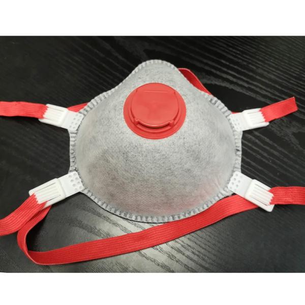 Non-Woven Disposable Active Carbon Respirator Face Mask with Exhalation Valve
