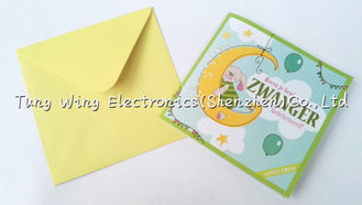 Wedding / Birthday Greeting Card Recordable Sound Module Speaker Type Beautiful