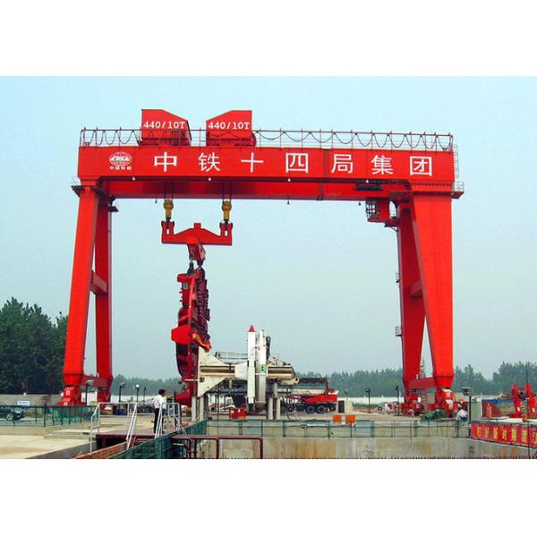 A Frame Double Beam Gantry Crane Rail Mounted For Shield Tunneling Machine