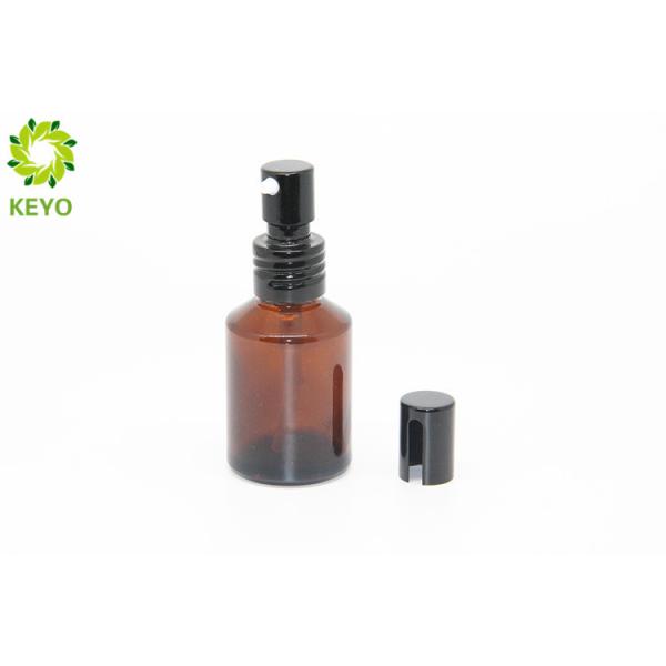120ml Amber Glass Foundation Bottle , Slanted Shoulder Glass Lotion Bottles With Pump