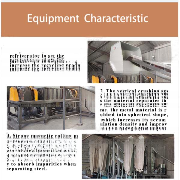 Environmental Protection at its Best Waste Refrigerator Crushing and Sorting Machine