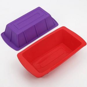 China 100% pure silicone bakeware baking loaf pan/single square silicone cake mold for bread on sale