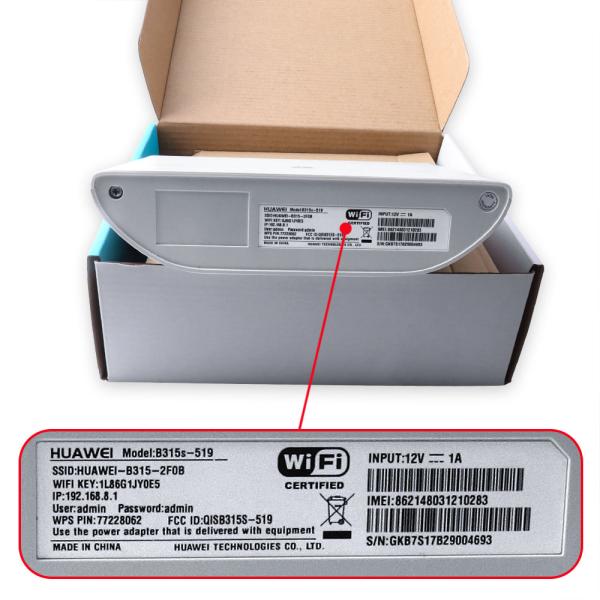 Huawei B315S-519 4G LTE 300 Mbps Mobile Wi-Fi Router Unlocked Version with VPN Server and Client Support