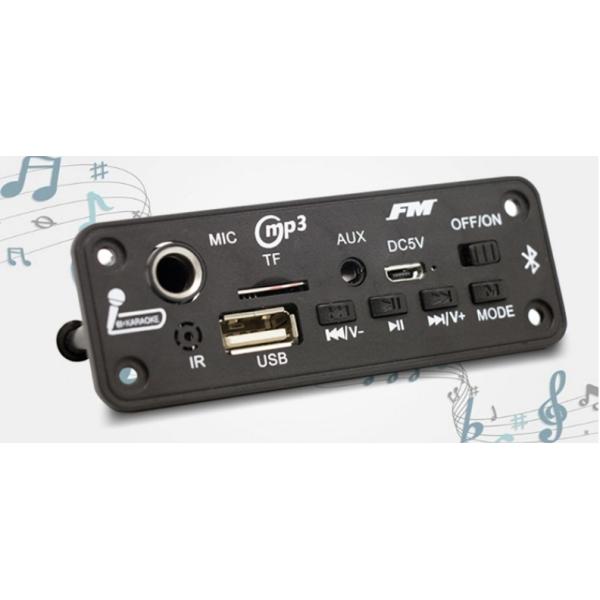 Card Style FM Radio MP3/WAV Audio Voice Recorder Decoder Board with BT 5.0 2x3w
