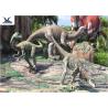 Realistic Rubber Outdoor Dinosaur Statues For Plaza Remote Control for sale
