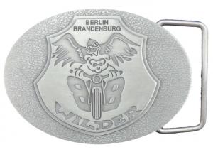 China Personalized Pewter / Zinc Alloy Metal Berlin Brandenburg Belt Buckle without Enamel (OEM & ODM) on sale