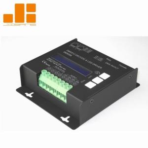 China LCD Display Black 4CH DMX Decoder With Micro - Computer Control Technology on sale