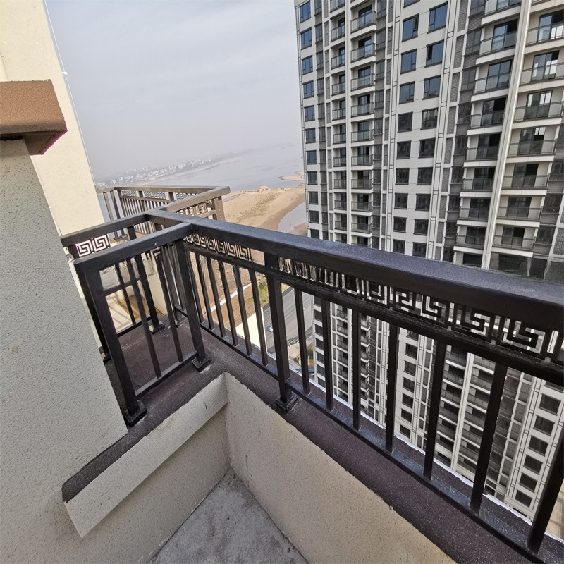 12ft Polished Rooftop Balustrade Decorative Balcony Fence Metal