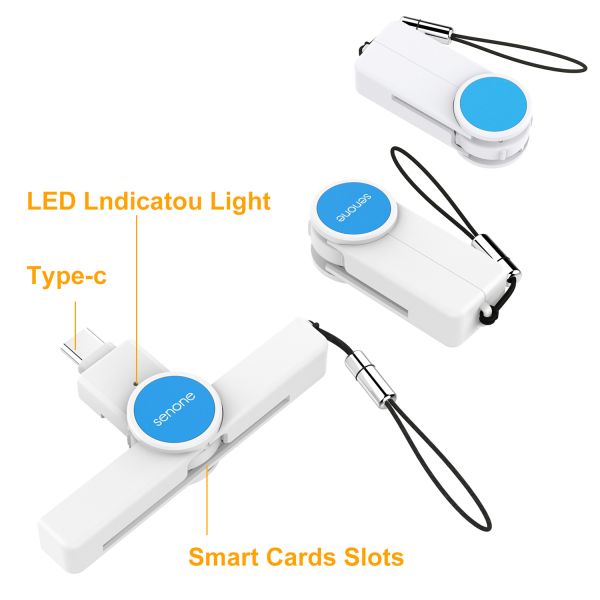 Boutique Customized Folding Smart Card Reader for Type C Mobile Phone