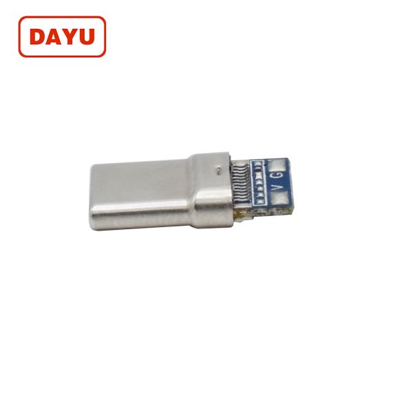 High Current Type C Male Connector , Fast Charging Usb C Male Connector