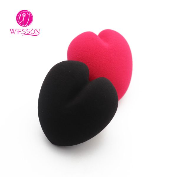 Private Label Latex Free Heart shaped Makeup Blender Sponge Puff