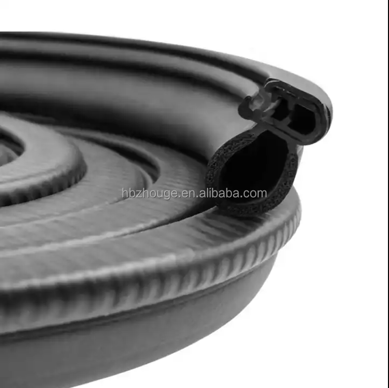 Customizable Hardness 65±5 EPDM Rubber Seal Strip for Car Door Windshield T/H/U Shape