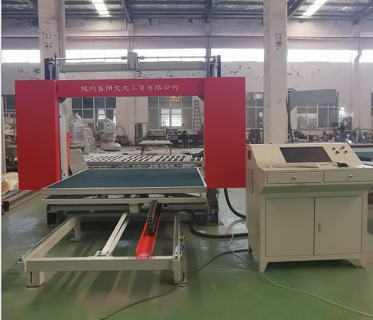 Buy Rebound Foam CNC Oscillating Knife Cutter For Polyurethane with turing table  to cut 2D or 3D Shapes at wholesale prices