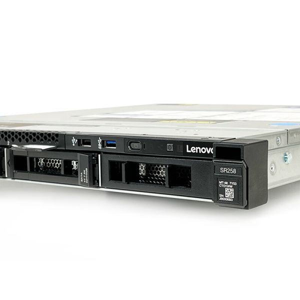 Stock Lenovo ThinkSystem SR258 Server Xeon E-2124 8GB DDR4 RAM 1TB 300W 1U Server PC Rack Servers