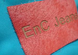 China Personalized Metal Logo Genuine Embossed Leather Labels And Tags For Clothes on sale