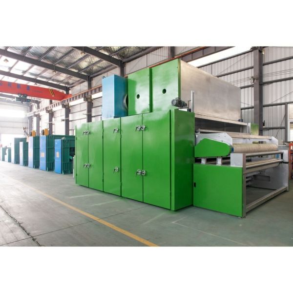 Nonwoven glue free wadding line brake pads production line