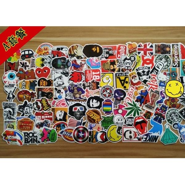 Classic Fashion Style Graffiti Cool Stickers Non Toxic For Moto Car / Suitcase