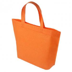 China Recycling Laminated Non Woven Reusable Bags With Single Long Handles on sale