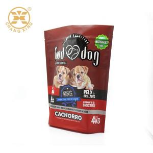 China Stand up resealable pouch 1kg 2kg 4kgs OEM Pet Food pouch With plastic zipper reclosable on sale