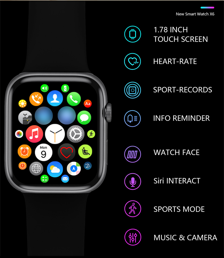 Electronic Waterproof Ip68 Water Resistant Smart Watch Fitness Tracker 330mA