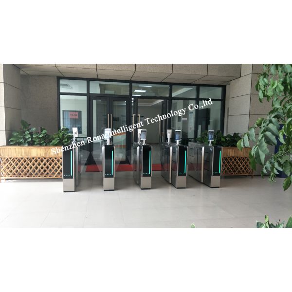 DC Brushless Motor Flap Barrier Turnstile Half Height SUS Access Control Turnstile
