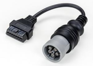 Quality J1708 Deutsch 6-Pin Female to 16-Pin OBD2 OBD-II J1962 Female Cable for sale