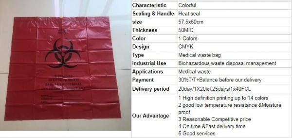 Heavy Duty Custom LDPE Poly plastic waste bags for construction, Disposal Polythene bags For Asbestos Removal bags pac