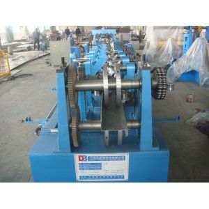 Gcr 15 Z purlin roll forming machine with 15 rows Rollers / PLC vector inverter