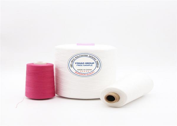 Buy OEKO Raw White High Tenacity Polyester Yarn 40/2 100% Polyester Sewing Threads at wholesale prices