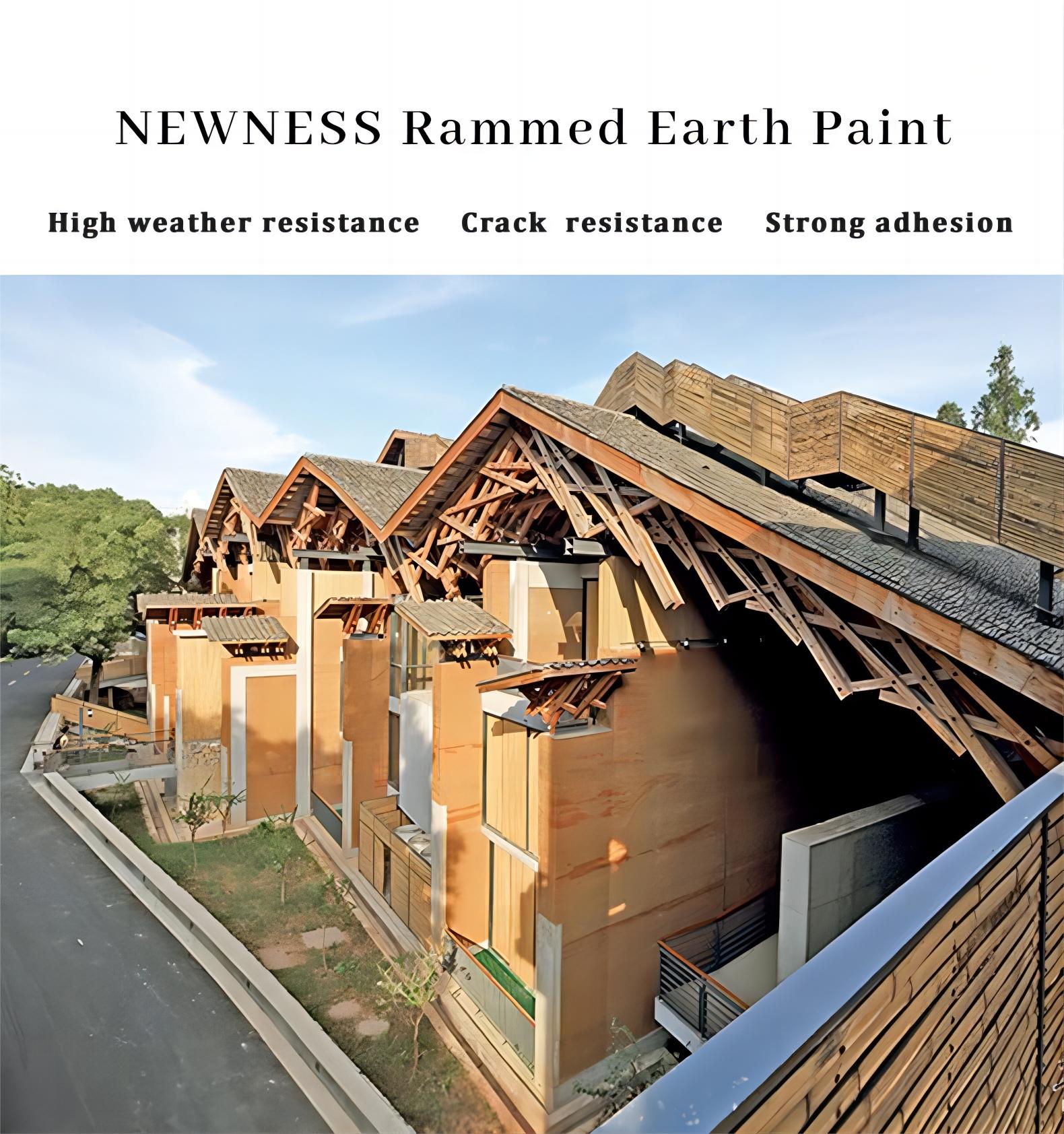 Customized State-of-the-Art Straw Mud Rammed Earth Paint with Batch Knife Application