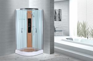 China Comfort Waterproof Curved Corner Shower Enclosure Kits Free Standing Type on sale