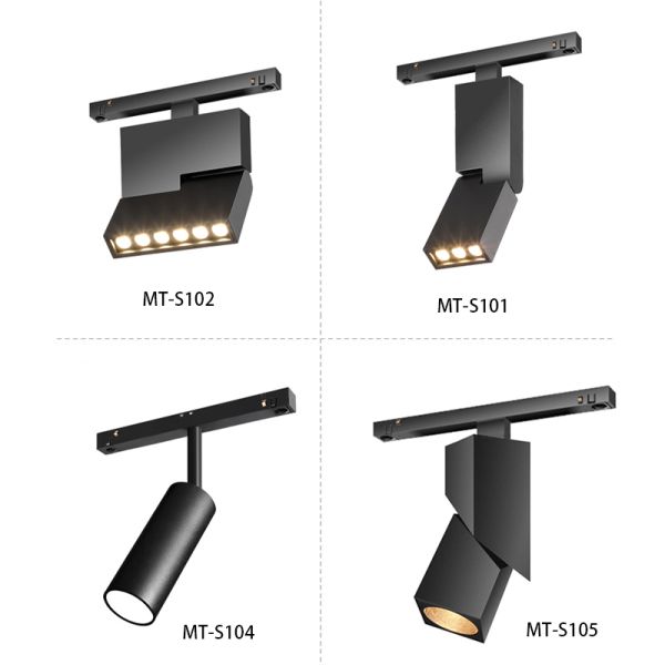 Interior Design Linear LED Track Light Suspension Mount Installation