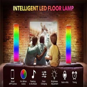 China Polypropylene 20W RGB Corner Floor Lamp Smart Phone App Control 16 Million Colors on sale
