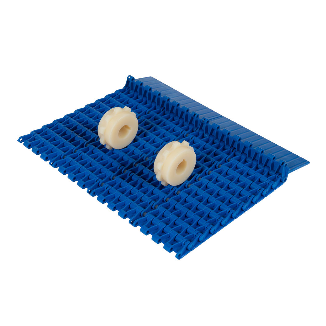 Modular Belt Tab Plastic Side Flexing 90 Degree Curve Belt Conveyor Modular Belt for Food Conveyor Machine