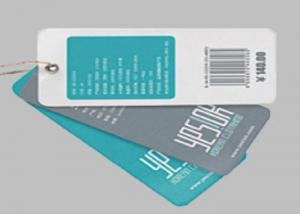 China Retail Clothing Custom Printed Hang Tags Customized Color Paper Material on sale
