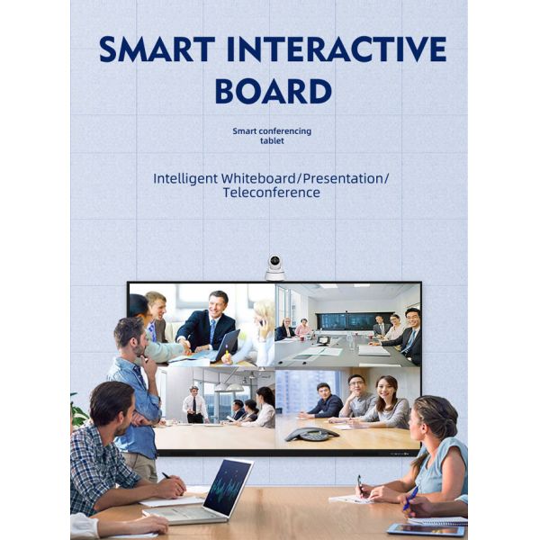 4K Ultra HD Resolution Interactive Education Whiteboard 30000 Hours Life Expectancy