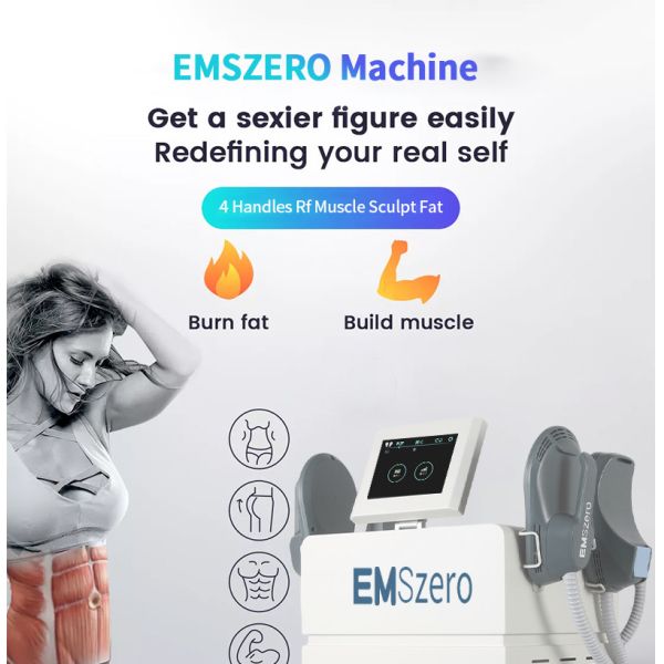 2025 Newest professional 2 in 1 ems body sculpting inner ball roller lymphatic drainage electromagnetic ems fitness machines