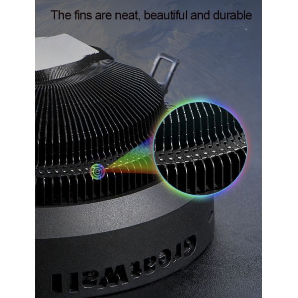 62CFM Personal Computer CPU RGB Cooling Fan Air Heatsink Cooler Heat Radiator Fans Ventilador for PC Desktop