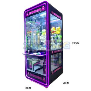 Amusement Game Center Doll Claw Machine Bill Operation Crane Machine with Bill