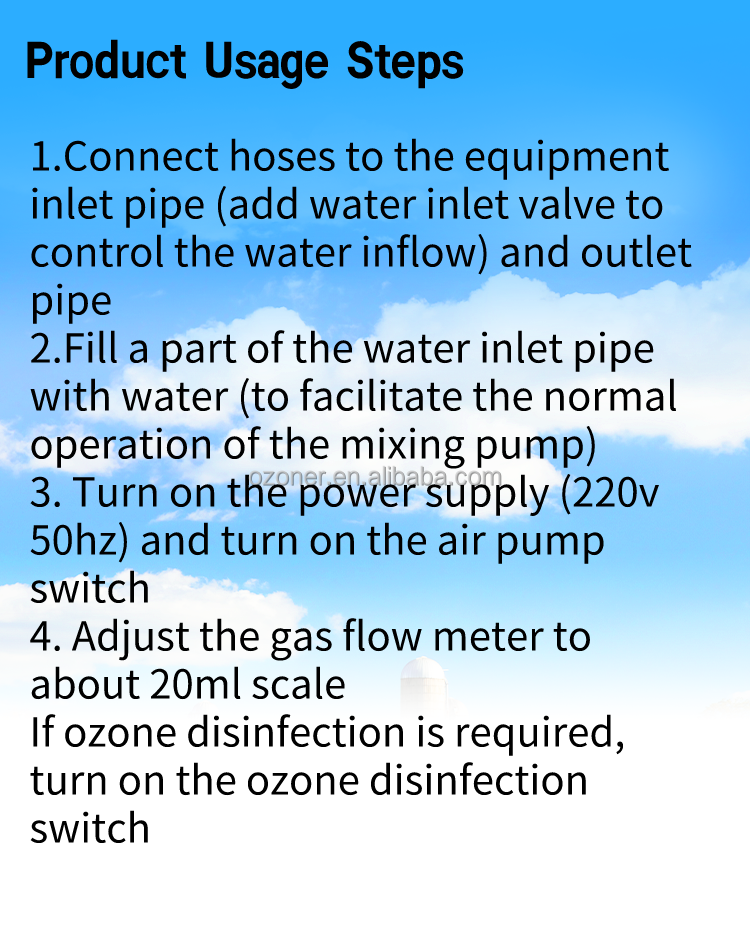 80 kg Weight Air Source Nano Bubble Generator Machine for Aquaculture Water Treatment