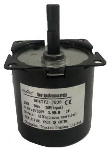 China Synchronous Gear Motor 5-100RPM- AC Motor 220v CE Approval - BBQ Application on sale