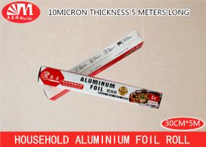 Quality 100g-102g/ Roll Aluminium Foil Paper Roll Safe Material 30cm X 10 Micron X 5m Size for sale