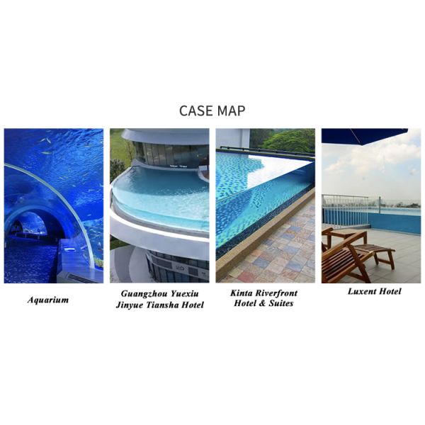 Infinity Pool Glass Fibreglass Lap Pool Intex Crystal Blue Polyester Swimming Pool