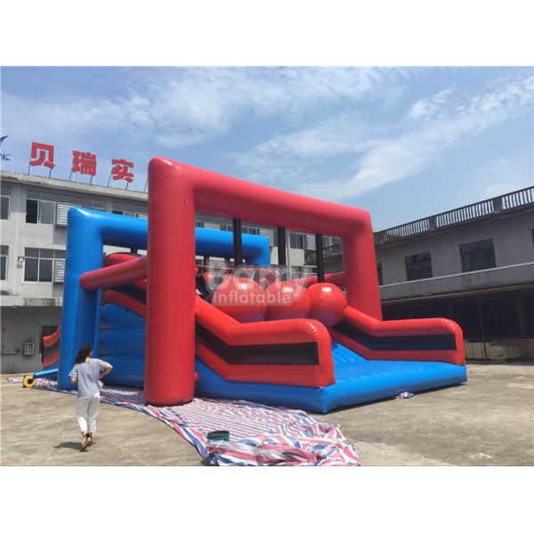 Plato PVC Tarpaulin Insane Sports Inflatable Obstacle Course Game Wrecking Ball Inflatable 5K