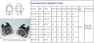 Quality Nickel plated steel fused window sights,fused sight windows,fused sight glass,custom available for sale