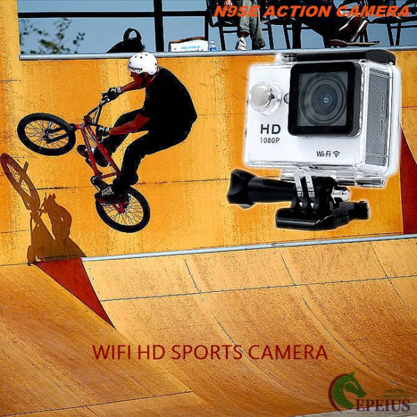 Mini 2'' Sport Wifi Action Camera 12mp 1080p 155 Degree 6G Lens For Cyclic Recording